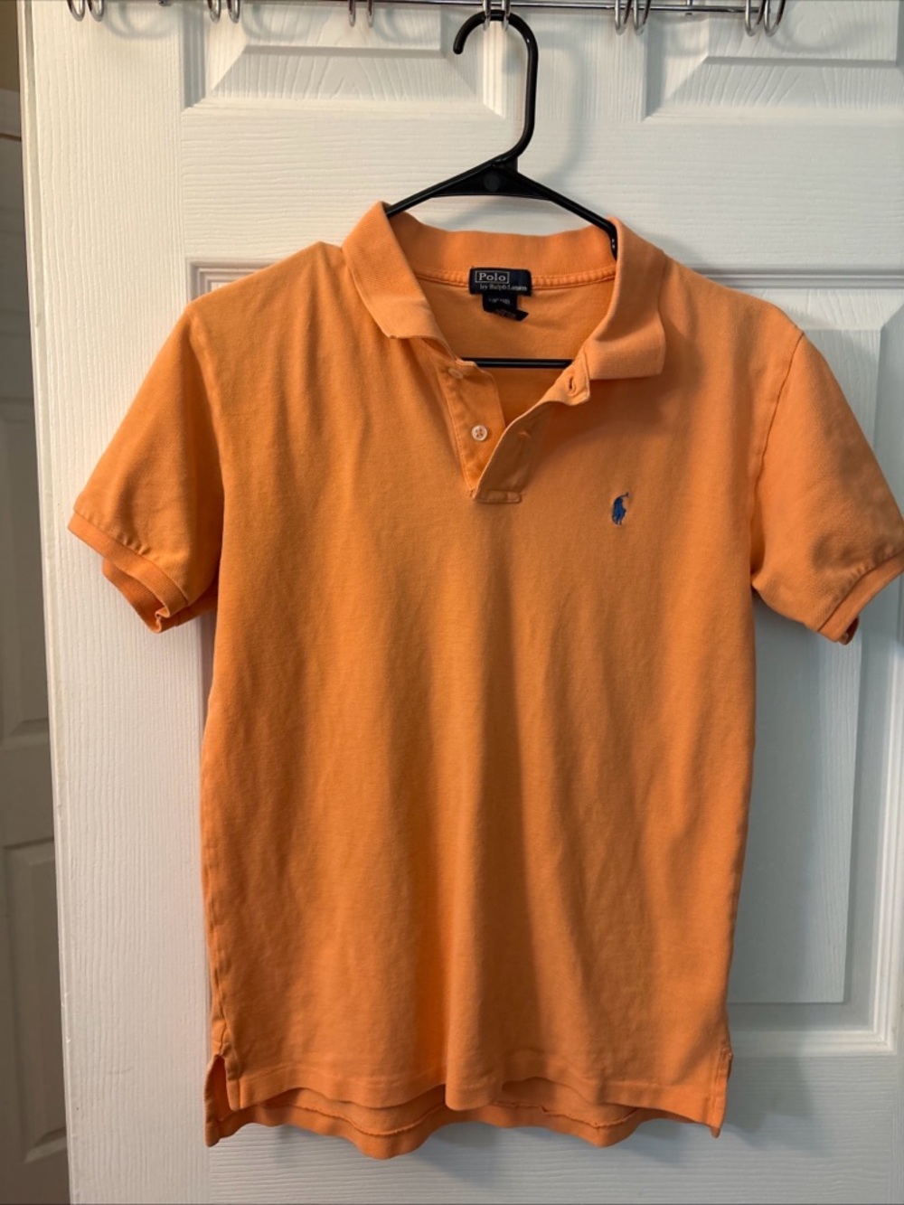 Ralph Lauren Orange Short-Sleeve Polo with Navy Pony